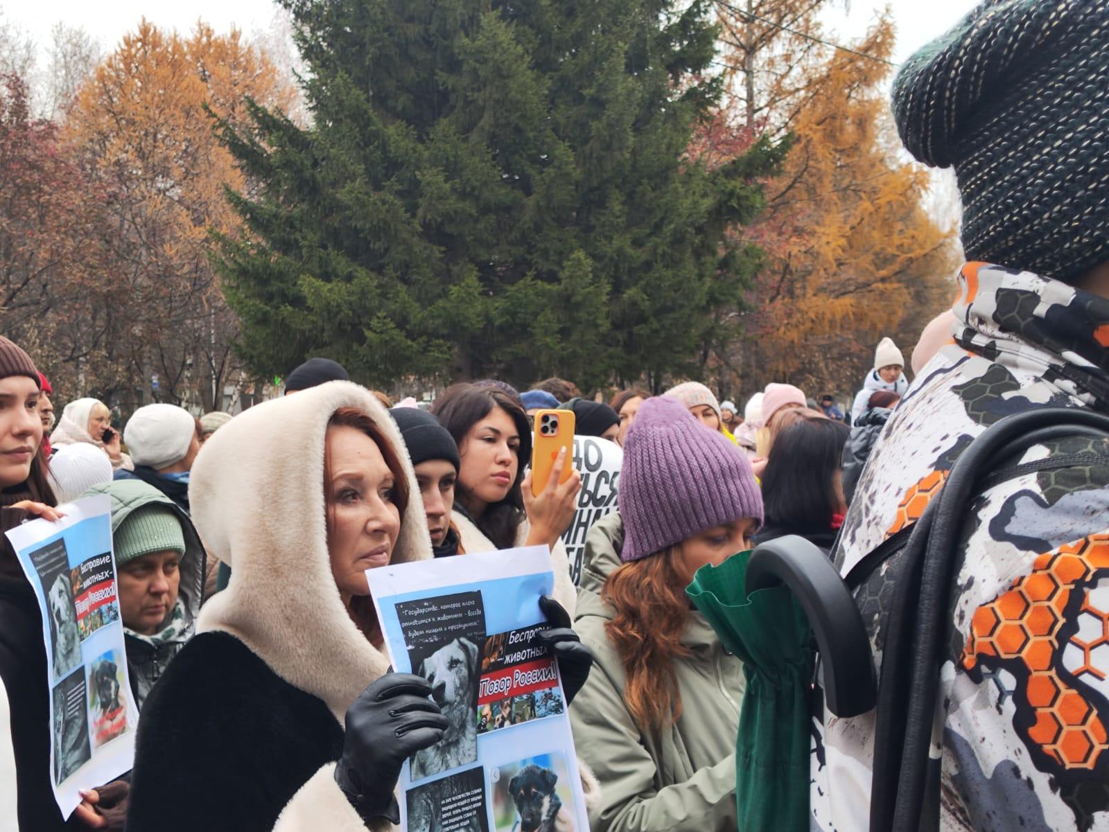 Фото «Всё живое хочет жить!»: сотни новосибирцев вышли на митинг против закона об умерщвлении бездомных собак. Фоторепортаж 7